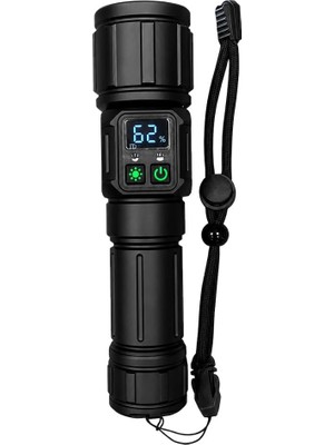 1001 Q-Mmax 20W | 2500 Lümen | Zoomlu | 3 Km Menzilli Profesyonel Avcı El Feneri - Şarjlı