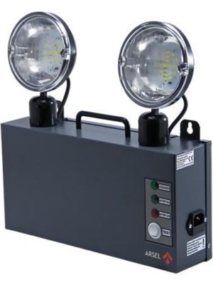 1001 Versalite LED A121-2263 Lifepo4 Acil Aydınlatma Armatürü Kesintide 180 Dak. Yanan 2X1000 Lümen
