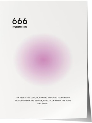 1001 Poster 666 Nurturing – Soft Pembe Tonlar Salon Dekoru, 70 x 100