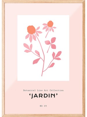 1001 Ahşap Çerçeveli Tablo Jardin Koleksiyonu - Kır Çiçeği Yatak Odası Dekoru Poster 100774, 15 x