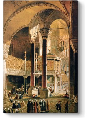 1001 Osmanlı Zamanında Ayasofya Tablosu 100 x 140