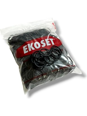 Ekoset 1000'li Siyah Kauçuk Paket Ambalaj Toka Lastiği 40 mm Ölçülerle Güçlü Bağlama