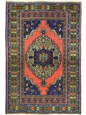 Kilim Co. Vintage Taşpınar El Dokuma Halısı, Madalyon Desenli 110X170 cm (1.87 M²)