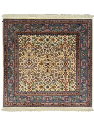 Kilim Co. Hereke El Dokuma Halısı, Yedi Dağın Çiçeği Desenli Kare 170X170 cm (2.9 M²)