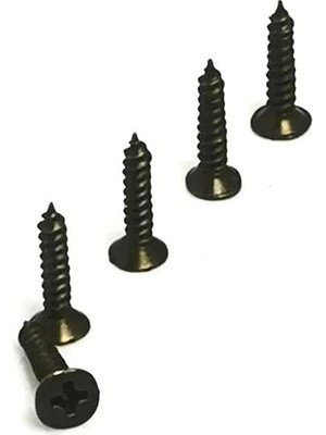 Marsilyan™- Klips, Menteşe, Ayak, Ağaç, Sunta Vidası 3X13 mm - Siyah 100 Adet