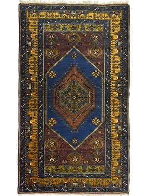 Kilim Co. Vintage Yahyalı El Dokuma Halısı, Köy Evi Motifli 125X215 cm (2.7 M²)