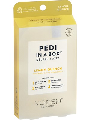 Voesh New York Pedi In A Box Deluxe Pedikür 4 Adımlı Set Limon