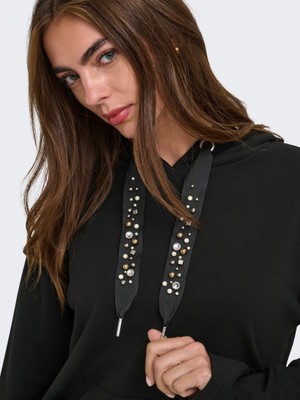 Only Onlscarlett Fancy L/s Swt Noos 15377809 Kadın Kapşonlu Sweatshırt