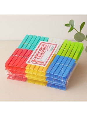 Royaleks Plastik Çamaşır Mandalı 144'LÜ (Gökkuşağı)