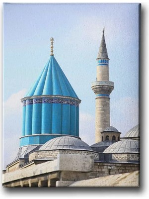 Mevlana Müzesi Islami Hat Sanatı Kanvas Tablo