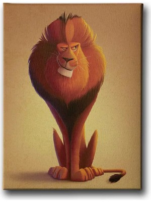 Lion King Dekoratif Kanvas Duvar Tablosu