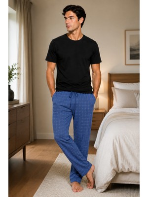 Formo Erkek %100 Doğal Pamuk Yüksek Kaliteli Rahat Kalıp Basic Pijama Takımı