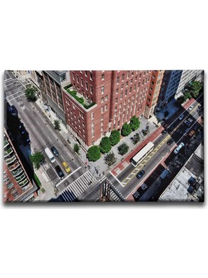 City Dekoratif Kanvas Duvar Tablosu