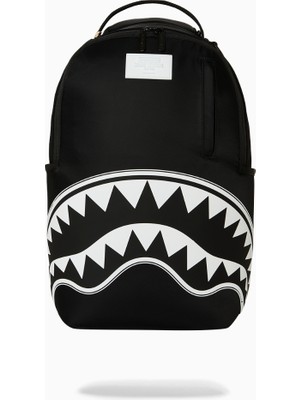 Sprayground Shark Central 2 Siyah Beyaz Sırt Çantası