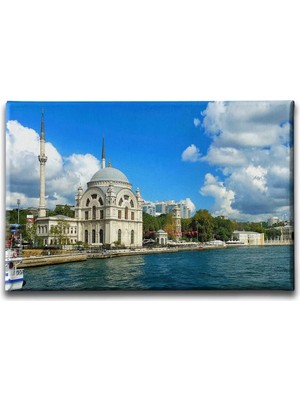 Istanbul Dolmabahce Cami Dekoratif Kanvas Duvar Tablosu