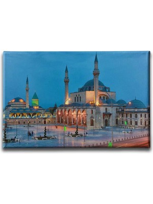 Mevlana Türbesi ve Sultan Selim Camii Islami Hat Sanatı Kanvas Tablo