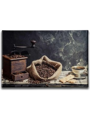 Ogutulmemis Kahve Dekoratif Kanvas Duvar Tablosu