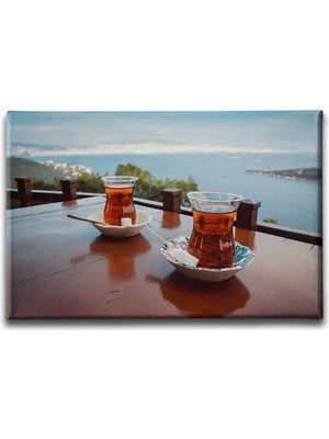 Çay Dekoratif Kanvas Duvar Tablosu