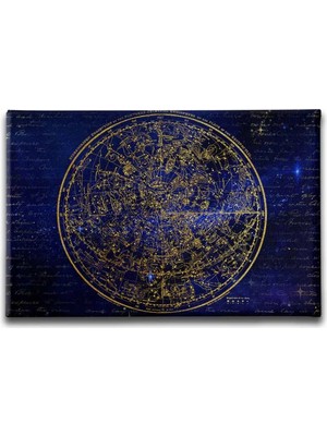 Astroloji Dekoratif Kanvas Duvar Tablosu