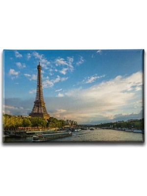 Paris Eyfel Kulesi Dekoratif Kanvas Duvar Tablosu
