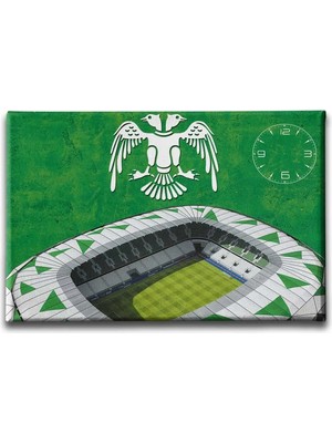 Torku Arena Stadi Saatli Dekoratif Duvar Tablosu