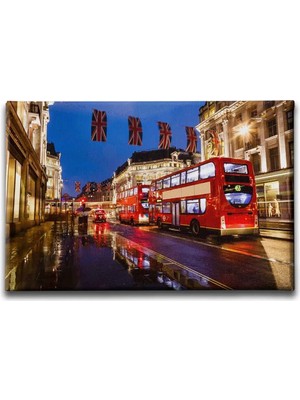 Londra City Dekoratif Kanvas Duvar Tablosu