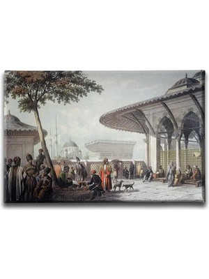 1. Mahmud Han Cesmesi Dekoratif Kanvas Duvar Tablosu