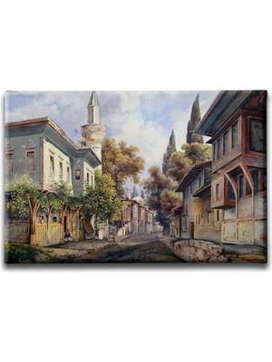 Sokak Dekoratif Kanvas Duvar Tablosu