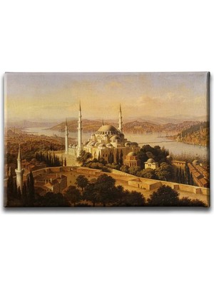 Osmanlı Cami Islami Hat Sanatı Kanvas Tablo