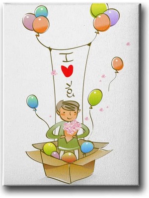 I Love You Çocuk Odası Kanvas Duvar Tablosu