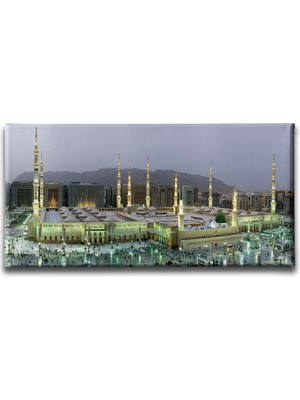 Medine-I Munevvere Panoramik Kanvas Duvar Tablosu