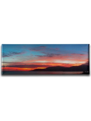 Gün Batımı Panoramik Kanvas Duvar Tablosu