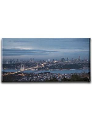 Istanbul Panoramik Kanvas Duvar Tablosu