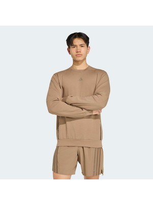 Adidas D4T Crew Erkek Bej Sweatshirt (KV1463)