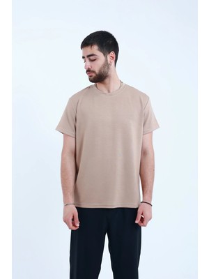 TKT Modal Kumaş T-Shirt Ipeksi Dokulu Regular Kalıp Pürüzsüz Kumaş Yüzeyi Unisex