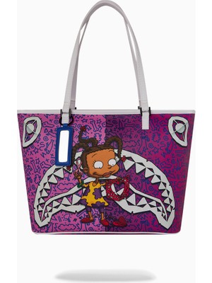 Sprayground Rugrats Susie Paper Hearts Desenli Omuz Çantası