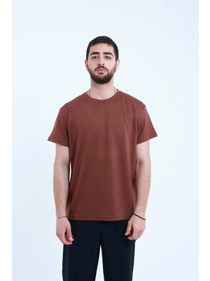 TKT Modal Kumaş T-Shirt Ipeksi Dokulu Regular Kalıp Pürüzsüz Kumaş Yüzeyi Unisex