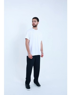 TKT Modal Kumaş T-Shirt Ipeksi Dokulu Regular Kalıp Pürüzsüz Kumaş Yüzeyi Unisex