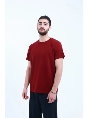 TKT Modal Kumaş T-Shirt Ipeksi Dokulu Regular Kalıp Pürüzsüz Kumaş Yüzeyi Unisex