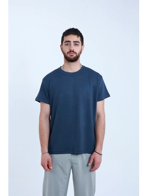 TKT Modal Kumaş T-Shirt Ipeksi Dokulu Regular Kalıp Pürüzsüz Kumaş Yüzeyi Unisex
