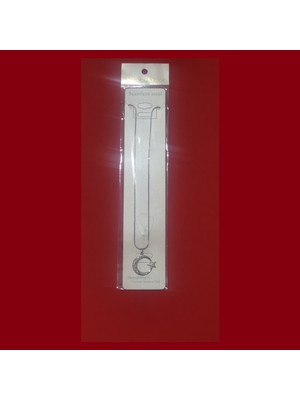 Eg Ticaret Taşlı Ay Yıldız Tasarımlı Çelik Kolye