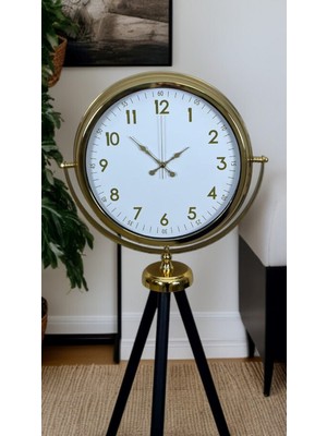TeknoKapsül Heritage Gold Zarif Tripod Ayaklı Saat