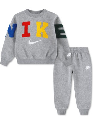 Nike Nıke Fleece Crew Jogger Set Erkek Çocuk Eşofman Takım