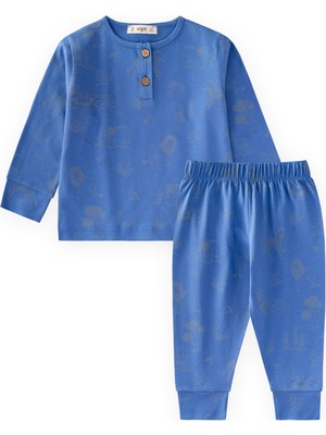 Cigit Pijama Takımı 1-5 Yaş Mavi