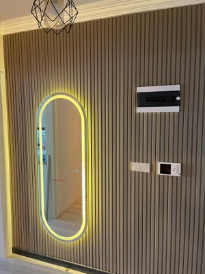 Quattro Home  Oval Işıklı Dekoratif Ayna