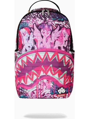 Sprayground My Little Pony Street Art Desenli Sırt Çantası 900D Polyester Çok Renkli Tasarım
