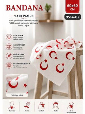 Sedef Ay Yıldız Bandana