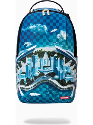 Sprayground Shark Island Skyport Future City Desenli Sırt Çantası