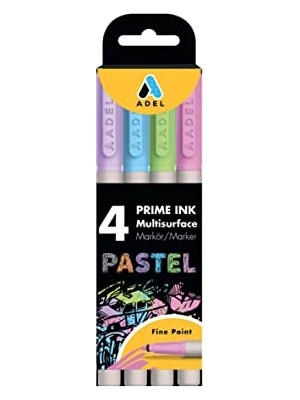 AKS Prime Ink Multisurface 4'lü Pastel Markör