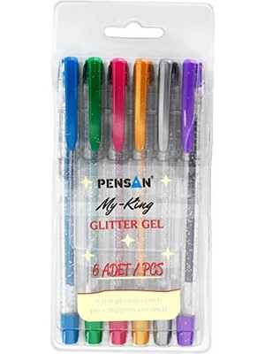 AKS My-Kıng Simli Jel Kalem 6lı Set - PE02227JK00S6